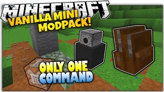Minecraft VANILLA MOD PACK | Backpacks, Paths & MORE | Only One Command (Minecraft Vanilla Mod Pack)