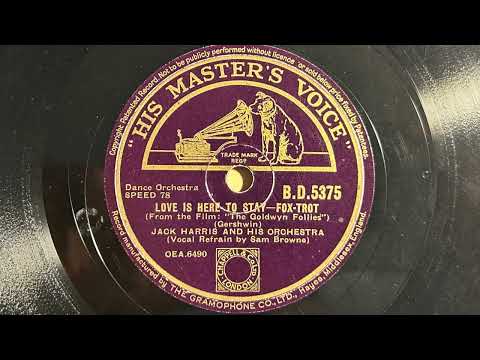 Love Is Here To Stay - Jack Harris And His Orchestra - HMV BD 5375