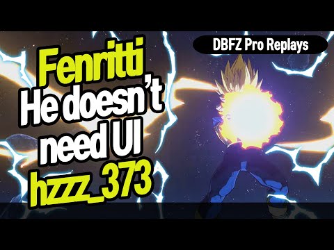 【DBFZ】 Fenritti vs hzzz_373, Combo Master doesn't need UI 【DBFZ Pro Replays】
