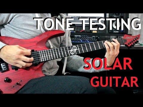 Solar A2.6 Trans Blood Red Guitar - Tone Testing by Stel Andre