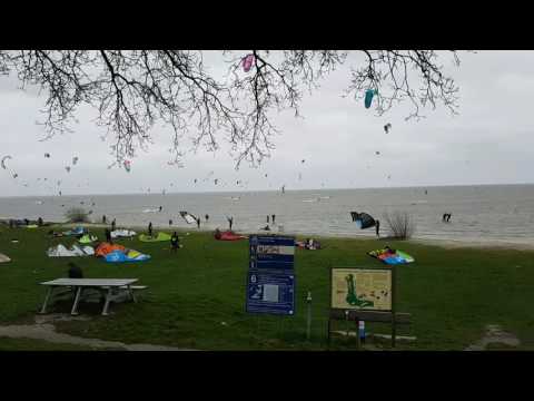 Mirnser klif kite surfen gaasterland met de mavic pro op pad. 6 before strong wind.