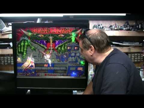 #313 Williams GRAND LIZARD Pinball Machine with LIZARD HEAD repair!  TNT Amusements