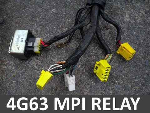 How to wire a 4g63 MPI Relay and the ECU & Fuel Pump. Wiring Diagram Below.