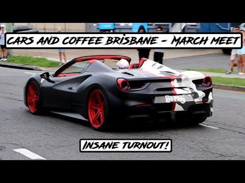 Modified Cars Leaving Cars and Coffee Brisbane March Meet | Insane Turnout, Skids and Accelerations!