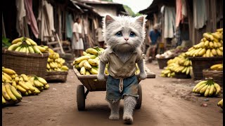 poor kitten worked day and night for his dream suite