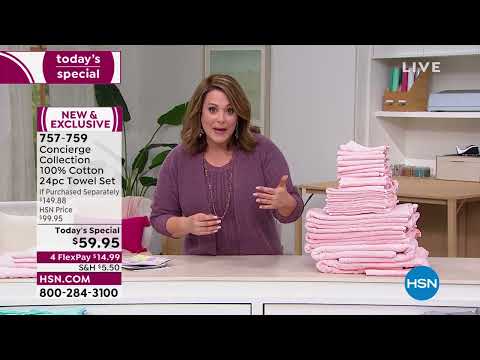 HSN | Concierge Bed & Bath Collection 02.14.2022 - 12 AM