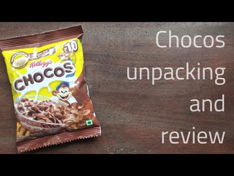 Kellogg's chocos 10 rs unpacking and review