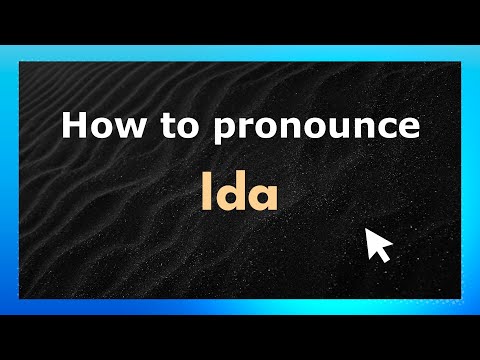 How to Pronounce Ida (American Pronunciation / US) with Audio and Phonetic Spelling
