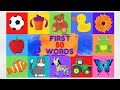 First 50 English Words For Toddlers Learn English Vocabulary Video Flashcards For Kids