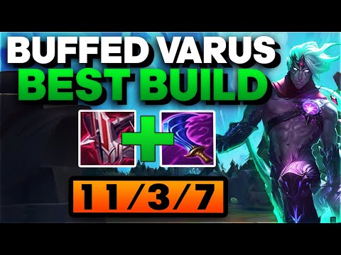 Buffed Varus is crazy strong with this build - Varus ADC Gameplay
