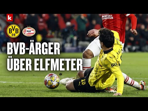 Video Thumbnail: "Auf der Ebene stur": BVB-Unverständnis über Schiedsrichter | Borussia Dortmund - PSV Eindhoven