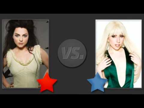 Amy Lee (From Evanescence) VS Lady Gaga - Songs : Amy : My Heart is broken, Gaga : Judas