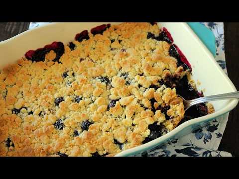 Easy Blueberry Cobbler with Cake Mix