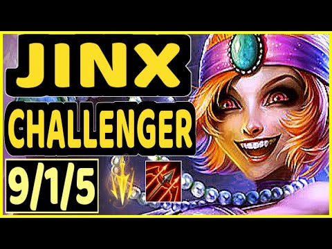MICAO (JINX) - 9/1/5 KDA BOTTOM ADC CHALLENGER GAMEPLAY - BR