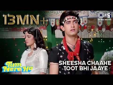Sheesha Chaahe Toot Bhi Jaaye | Tum Mere Ho | Udit Narayan | Aamir Khan, Juhi Chawla | 90's Hits