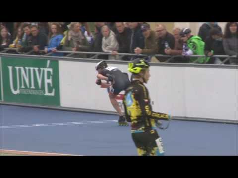 Remo Slotegraaf 300m tijdrit Europacup Inline Speedskating Heerde 2017