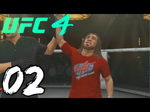 UFC 4 Flyweight Career Mode Walkthrough Part 2 - THROWING HANDS IN THE WFA!