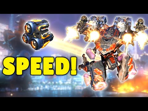 Ultra SPEED! Machine Gun AO MING With TITAN ACCELERATOR Module | War Robots Max TITAN Gameplay WR