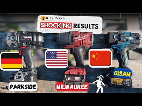 HIGH TORQUE BATTLE! New Parkside Performance PASSP C4 vs Gisam / ONEVAN 2800Nm vs Milwaukee M18 FUEL