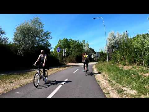 Bratislava - bicyklom petržalskou hrádzou, Máj 2020  (4K)