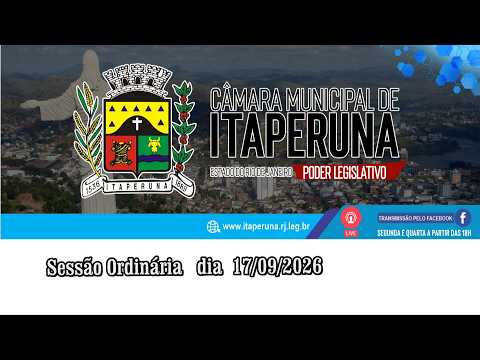 Câmara Municipal de Itaperuna Rj  Sessão Ordinária dia 17/09/2026
