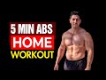 5 MINUTE AB WORKOUT!!! (no equipment)