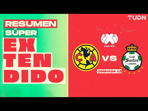 RESUMEN SÚPER EXTENDIDO - América 3-0 Santos | Liga MX - Jornada 12 Apertura 2025 | TUDN