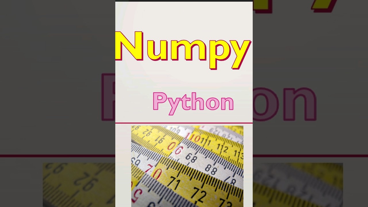 Numpy python #numpy #numpytutorial #trending #shorts