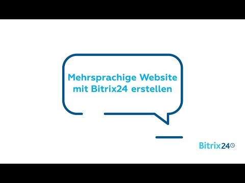 Mehrsprachige Website mit Bitrix24 erstellen