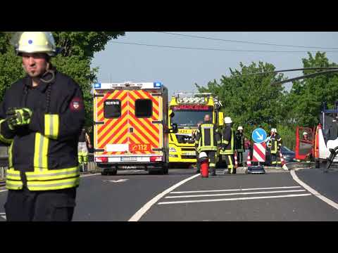 Schwerer Unfall in Erkelenz mit 5 schwerverletzten Personen