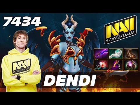 Dendi Queen of Pain [Na'Vi OLD SCHOOL] | 7434 MMR Dota 2