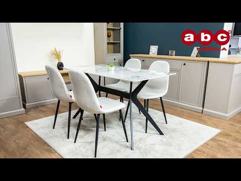 Set Masă Living cu 4 Scaune KJD6315 Bej 1