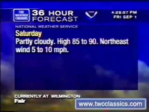 WeatherStar XL September 1, 2000 from Weather Center PM Local on The 8's