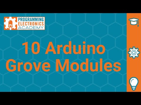 10 Arduino grove modules  - plug and play with the seeedstudio grove system