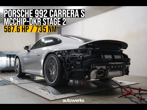Porsche 992 Carrera S: Mcchip-DKR Stage 2 + Akrapovic Titanium Slip-on Exhaust + BMC Air Filters