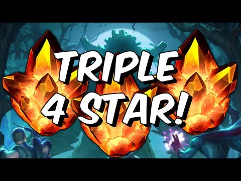 Triple Four Star Crystal Opening - Angela and King Groot Search! - Marvel Contest Of Champions