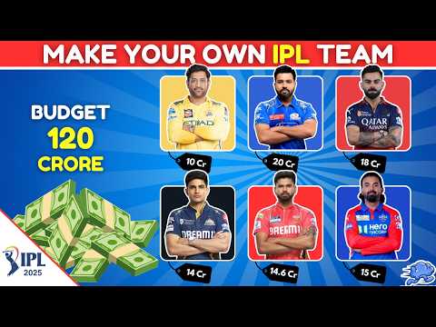 Build Your Dream IPL 2025 Team with ₹120 Cr 💰 | Can You Handle the Pressure? 🏏🔥