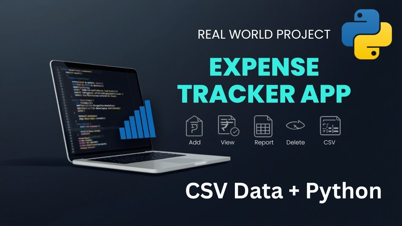 Build an Expense Tracker App with Python- Python Projects - CSV Data Handling