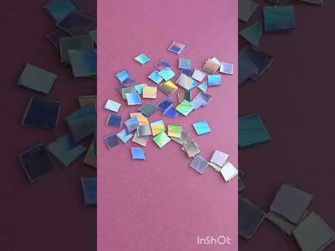 Diy mirror from old cd#diy#craft#mirror#shorts