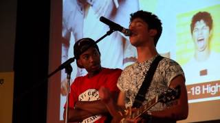 Kieran Alleyne + Tyler &#39;n&#39; Stevie (Live at Whalley Range 11-18 High School)