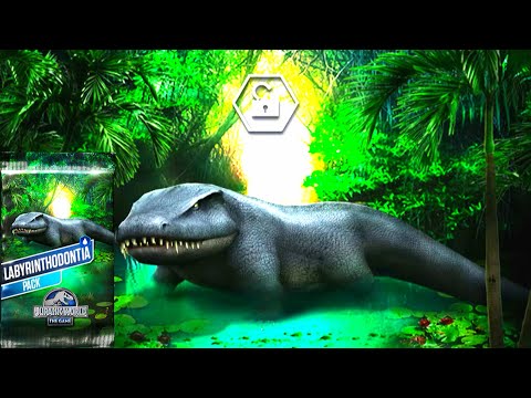 GIGANOTOSAURUS GEN 2 UNLOCKED LABYRINTHODONTIA | JURASSIC WORLD THE GAME