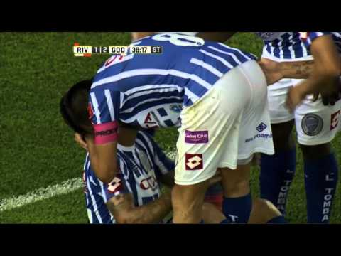 Gol de Carabajal. River 1 Godoy Cruz 2. Fecha 3. Primera División 2016