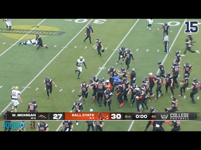 Team storms field while other team scores the winning TD, a breakdown