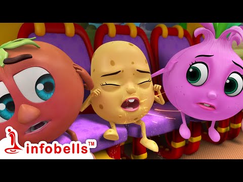 बस में दस सब्जियाँ - Number & Counting | Hindi Rhymes for Children | Infobells
