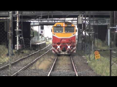 V/Line's Happy (Horny) N Classes, N468 & N469 Passenger Trains 9/12/11