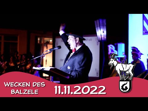 Wecken des Balzele | 11.11.2022 der Gäässwärmerzunft Alleze 1927 e.V. | GWZ