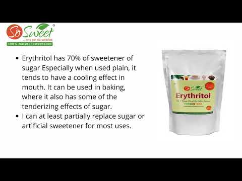 Erythritol powder natural sweetener, grade standard: food gr...