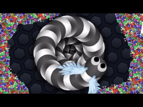 Slither.io 1 Giant Pro Snake VS 749374 Troll Tiny Snakes! Epic Slither.io Gameplay