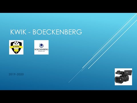 Zaalcompetitie 2019-2020 Kwik - Boeckenberg 08/02/2020