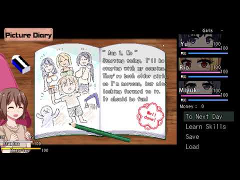 "summer memories" use cheat engine to set all value high